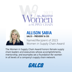 Allison Sabia Named Recipient of 2023 Women in Supply Chain Award